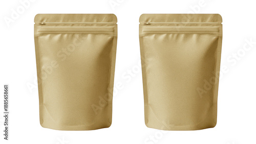 Two brown kraft paper bags