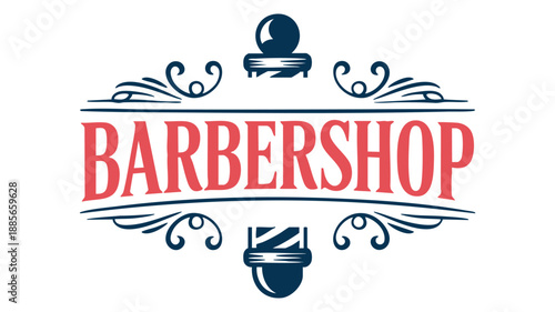 Classic barber shop logo