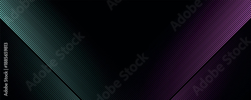 Abstract techno background with glowing overlapping blue pink lines. Modern graphic design with futuristic style concept. Vector VOL. 2