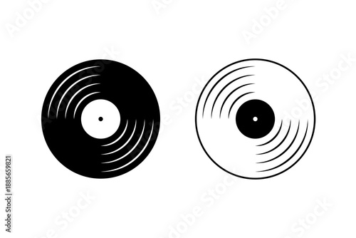 Two Vinyl Records Side by Side.