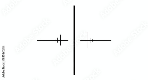 Geometric Shapes with Lines and Symbols.