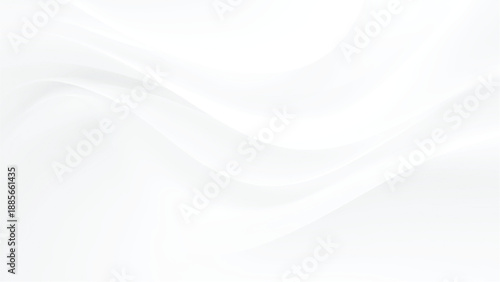 Smooth white wavy abstract background texture design element