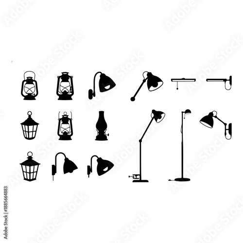 Collection of Various Desk Lamp Designs.