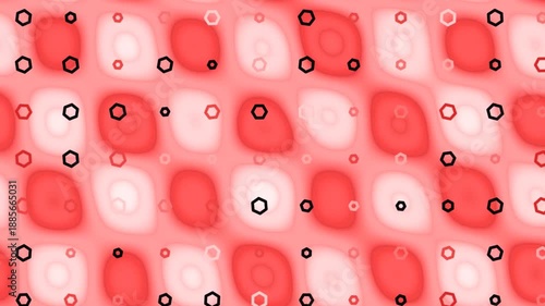 Wallpaper Mural Red Organic Cellular Abstract Texture Torontodigital.ca