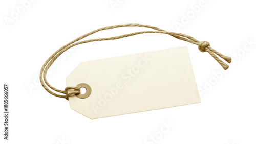 Blank tag with string