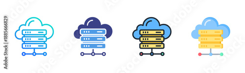 Server Icon Set Multiple Style Collection