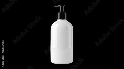 Minimalist white soap dispenser