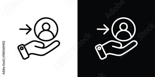 Support Icon Sheet Black And White