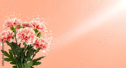 Beautiful pink flowers for mom on mother's day