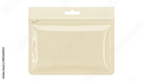 Clear front zippered pouch