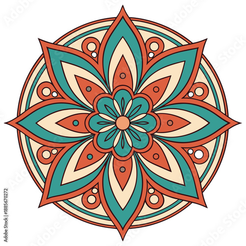 Ornamental Mandala Design for Yoga and Meditation Brandin