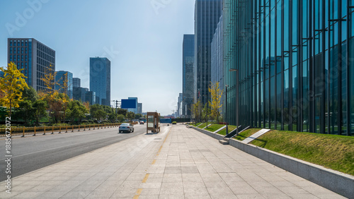 Ningbo, China: city skyline, architecture, landscape, city, metropolis, landmark, background, tourist destination, downtown, modern.