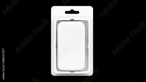 Clear phone screen protector in packaging