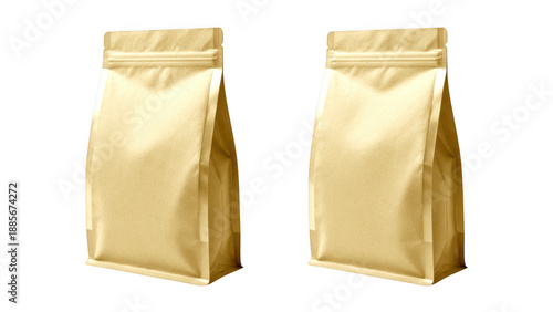 Two brown kraft paper bags