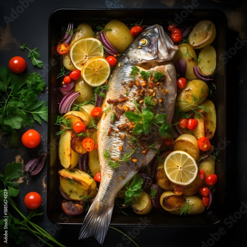 fish and vegetables