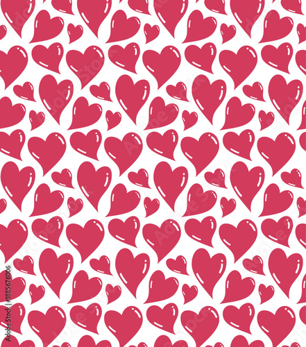 Love heart seamless pattern background. vector.