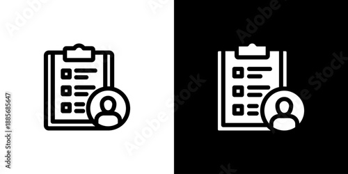 Requirements concept with flat Black White Background Vector illustration.