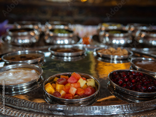 A plate of  fruits