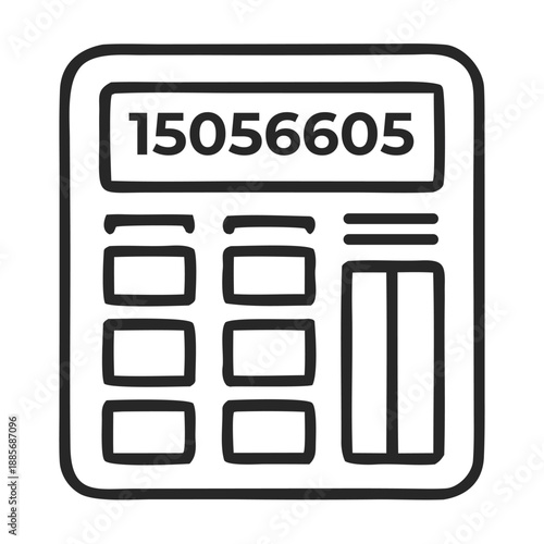 Modern calculator with a large display for efficient calculations