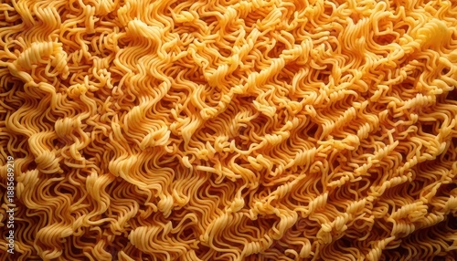 Abstract Texture of Dried Noodles - A Culinary Background.