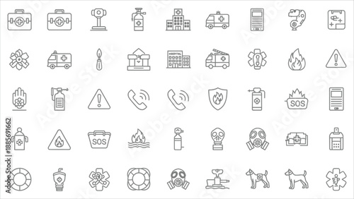 Emergency icon set.eps