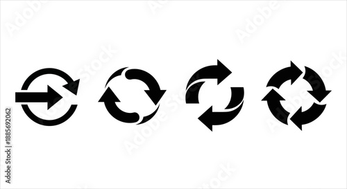 Versatile graphic elements for refresh, reload, and circular arrow concepts