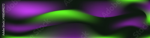 Bright purple, black, neon green background. Abstract liquid violet pink wavy line. Glitch Art trippy digital screen. Technology Backdrop. Tech banner. Template. Luxury texture. Creative flyer. Bg. VR