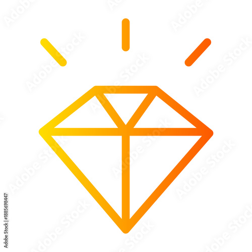 diamond gradient icon