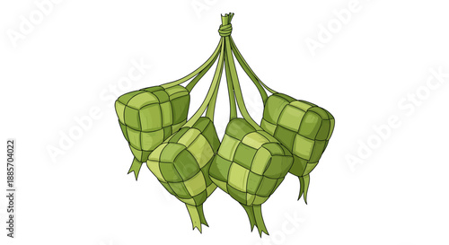 Ketupat Hanging Decoration for Eid Celebration