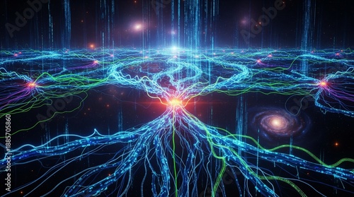 Abstract Cosmic Data Energy Network with Light Streams