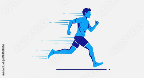 running woman vector illustration
