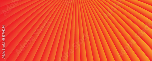 Yellow and orange striped 3d lines, simple & sparse background. Ideal for brochure & flyer cover template, layout.