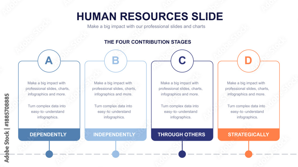 Obraz premium Human Resources infographic