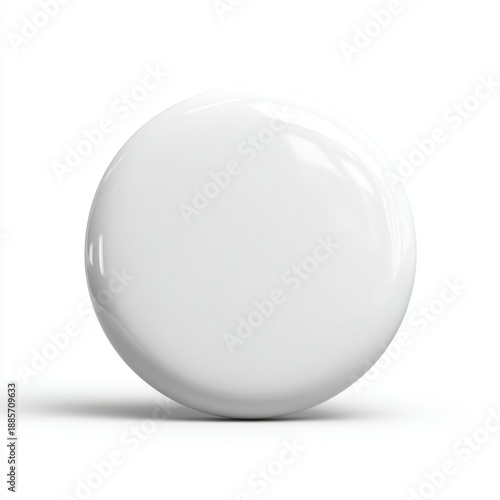 Simple Elegant White Sphere on Soft Shadowed Surface for Modern Minimalist Design