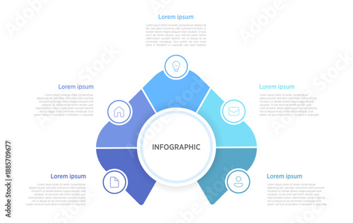 5-stage infographics effectively visualize processes, hierarchies, or lists with five key elements, such as steps in a project or ranked priorities.