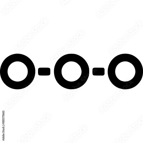 Interview Calendar: Abstract black and white vector icon representing interview scheduling and planned recruitment interactions without calendar or clock symbols.