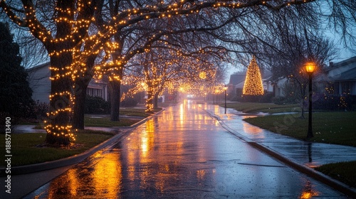 Rainy Evening Street
