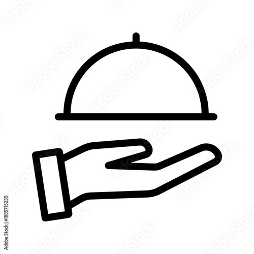 Professional Food Service icon set for restaurant operations, catering management, and hospitality systems