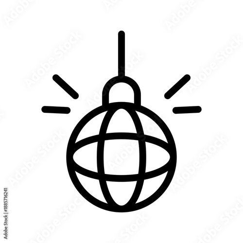 Vibrant Disco Ball icon set for party design, dance events, nightlife, and celebration graphics