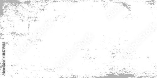 A dark vintage wall design featuring a black grunge texture with an abstract ink splash and a dirty paint splat pattern on an old textured surface with a dusty vector border