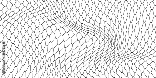 Mesh texture for fishing nets. Grunge pattern for sportswear or soccer goal, volleyball net, basketball hoop, hockey. Mesh background. vector illustration