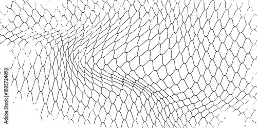 Mesh texture for fishing nets. Grunge pattern for sportswear or soccer goal, volleyball net, basketball hoop, hockey. Mesh background. vector illustration