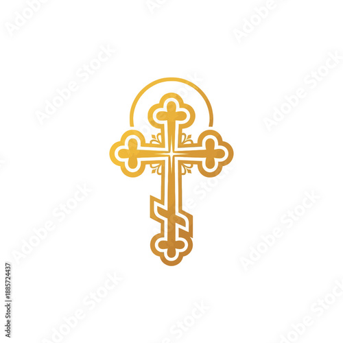 Sacred Golden Orthodox Cross