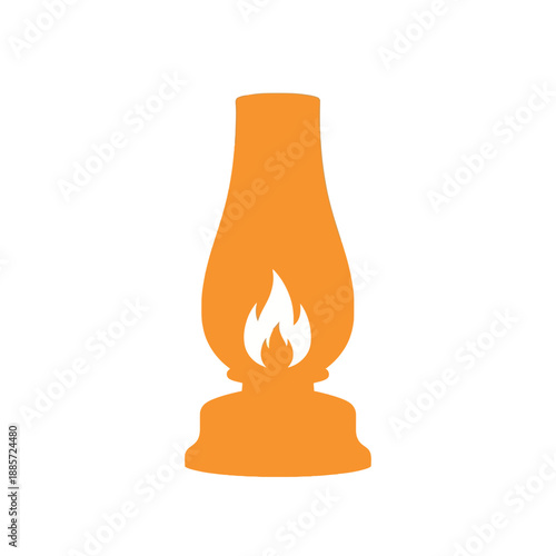 Oil Lamp Silhouette