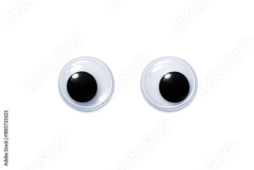 Googly wiggly eyes offering a funny, playful element for various projects, isolated with a transparent background