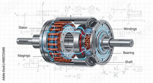 electronic components mounted on a white background