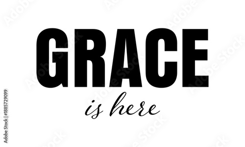 Biblical Phrase, Christian typography for banner, poster, photo overlay, apparel design