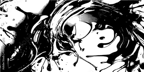 Abstract black and white background with tire tracks.. vector illustration eps 10