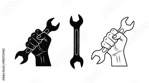 Correct and incorrect lifting postures depicted in a stark silhouette