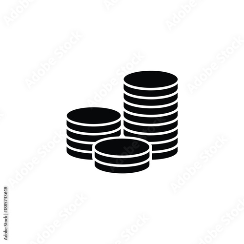 Stacks of coins a visual representation of wealth and finance